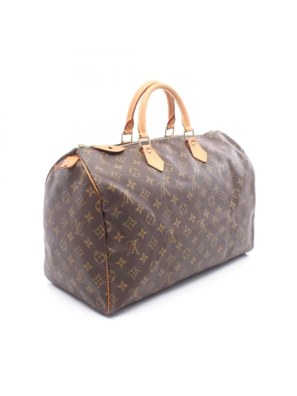 Louis Vuitton Speedy 40 Monogram Canvas Leather Handbag